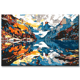 Painting by Numbers Mountain Reflection